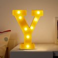 thumbnail image 5 of TopLLC Christmas Decor LED Letter Lights Sign Light Up For Home Party Wedding Decoration Light Up Letters Alphabet Letter Sign Battery Powered For Christmas Birthday Party Decoration warning light, 5 of 5