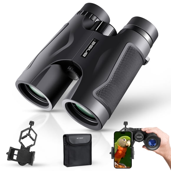 Binoculars for Adults , 10X42 HD Professional Binoculars with Low Night Vision.BAK 4 Prism FMC Lens, Perfect Optics Telescope Binoculars for Bird Watching,Hunting,Outdoor Traveling