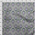 thumbnail image 3 of oneOone Viscose Chiffon Fabric Big Motif Ikat Print Fabric BTY 42 Inch Wide, 3 of 4
