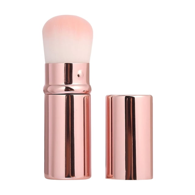 Iumwxz Retractable Mini Makeup Brush With Cover Portable Fiber Highlight Blush Brush