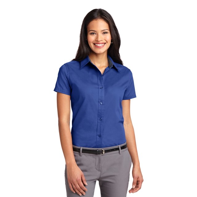 Port Authority Chemise à Manches Courtes pour Femmes Entretien Facile L508