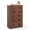 walnut, variant on Costway 5 Drawer Chest Storage Dresser Tall Cabinet Organizer Bedroom Hallway White
