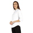 thumbnail image 3 of Inkmeso Stylish Mandarin Collar Top For Women Casual Solid Relaxed-Fit Zipper Front Tunic, 3 of 7
