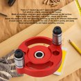 thumbnail image 3 of Self Centering Dowel Jig, Single Hole Position Woodworking Doweling Jig Hole Punch Drill Locator Handheld Drill Guide For Straight Holes Woodworking Joints Tool, 3 of 8
