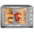 thumbnail image 1 of Elite Gourmet 23L Double Door Stainless Steel & Black Tabletop Oven, 1 of 5