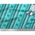 thumbnail image 2 of Soimoi Cotton Voile Fabric Geometric & Striped Floral Block Decor Fabric Printed Yard 56 Inch Wide, 2 of 3