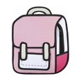 thumbnail image 1 of Oxford Cloth Bags Girls Boys Jump Style 3D Backpack 16Inch 2D Drawing Anime Backpack Daypack Cartoon M2X4 For Students Comic R4S4, 1 of 8