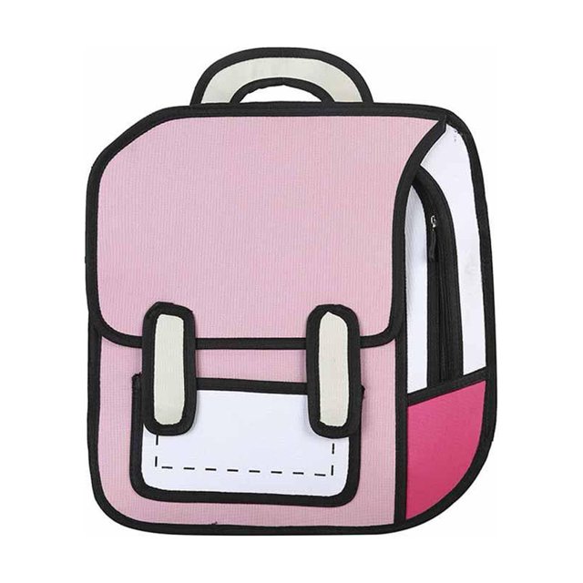 Oxford Cloth Bags Girls Boys Jump Style 3D Backpack 16Inch 2D Drawing Anime Backpack Daypack Cartoon M2X4 For Students Comic R4S4