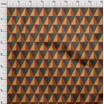 thumbnail image 4 of oneOone Viscose Chiffon Orange Fabric Geometric Craft Projects Decor Fabric Printed By The Yard 42 Inch Wide, 4 of 4