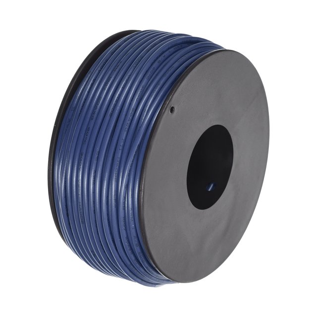 Uxcell 20AWG Stranded Wire Hookup 30M/100ft Blue, Electrical Wire UL1007 Spool