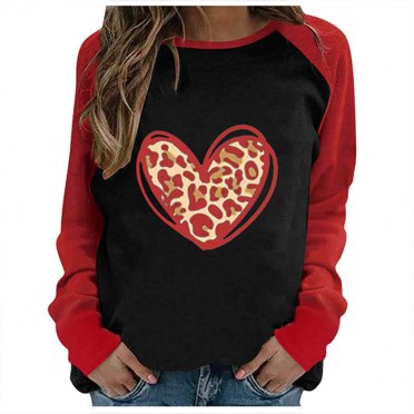 T-shirts Amusants pour Femmes, Imprimé d'Hiver, Manches Longues, Col Rond, Mignon
