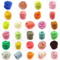 thumbnail image 3 of Needle Felting Wool Carded Wool Colour Pack 20G Brown Grey Red Pink Blue Neutral, 3 of 5