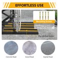 thumbnail image 2 of Heavy Duty Rubber Curb Ramp – 2.5" Rise, 50 Ton (110,000 lbs) Capacity, 48" Non-Slip Threshold Ramp for Cars, Trucks, Motorcycles, Loading Docks, Warehouses, 2 of 7