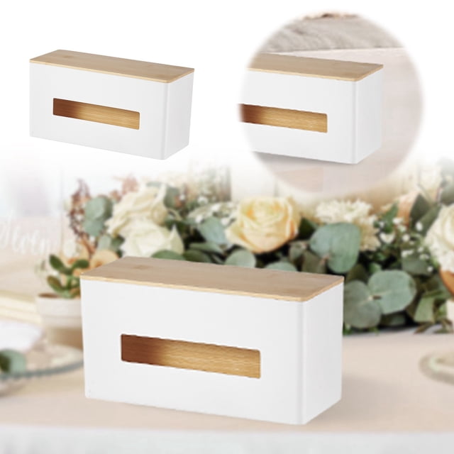 Desktop Ornament for Living Room Modern Kitchen Paper Towel Holder with One-Hand Tear Design and Hidden Storage Featuring Durable Construction for Everyday Use