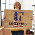 thumbnail image 1 of 4th of July Door Mat Outdoor,Independence Day Welcome Doormat, 4th of July Coir Doormat with Non Slip Backing ,Patriotic Mat Star Front Porch Rugs For Home Entrance 4th of July Decoration,(15*24"), 1 of 2