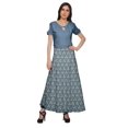 thumbnail image 2 of Moomaya Printed Rayon Skirt Wrap Style Plus Size Skirt Summer Wear Clothing, 2 of 6