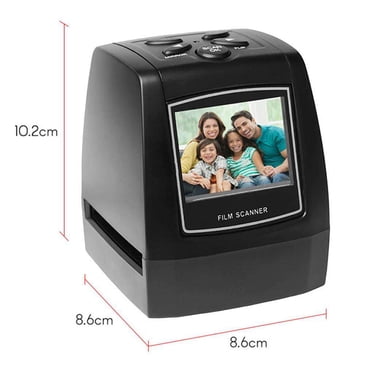 kurtrusly Mini Portable Scanneur de Pellicule Négative 35/135 mm Convertisseur de Pellicule Glissante Visionneuse Photo Numérique avec Écran LCD 2,36 Pouces