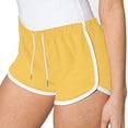 thumbnail image 4 of Yanlir 3PCS Active Shorts for Womens Summer Casual Shorts Quick Dry Running Sports Yoga Shorts Workout Stretchy Workout Shorts with Drawstring(Yellow#2,2XL), 4 of 8