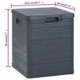 thumbnail image 4 of vidaXL Garden Storage Box 90 L Anthracite, 4 of 5