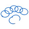 thumbnail image 1 of Unique Bargains 1.8' OD 1.5' ID Loose Leaf Rings Binder Ring Book Rings Steel for Scrapbook, Blue 10 Pack, 1 of 6