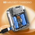 thumbnail image 4 of Portable Rotary Dual Ring Electric Shaver Black, 4 of 7