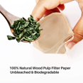 thumbnail image 3 of 300PCS Tea Filter Bags, Disposable Paper Tea Bag with Drawstring Safe Strong Penetration Unbleached Paper for Loose Leaf Tea and Coffee, 3 of 4