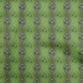 thumbnail image 1 of oneOone Viscose Chiffon Light Green Fabric Leaves Craft Projects Decor Fabric Printed By The Yard 42 Inch Wide, 1 of 5