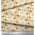 thumbnail image 2 of Soimoi Poly Georgette Fabric Giraffe Kids Printed Craft Fabric by The Yard 42 Inch Wide, 2 of 3