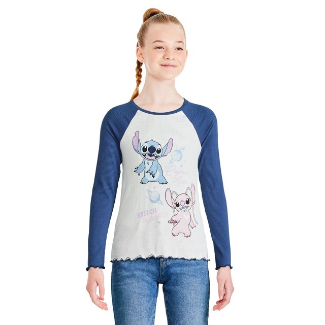 T-shirt raglan Stitch Disney pour filles