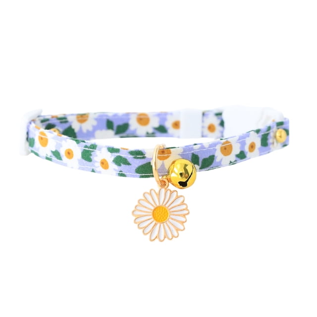 Detachable Cat Collar With Pendant for Male and Female Adjustable Safe Breakaway Design