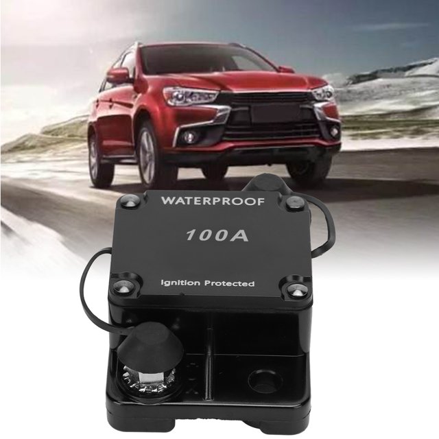 Disjoncteur à Réinitialisation Automatique, Support de Fusée Étanche, Interrupteur de Disjoncteur DC12-24V, Surcharge pour Automobiles, Navires, Camions