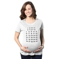 thumbnail image 1 of T-shirt de Maternité avec Calendrier, Compte à Rebours, Grossesse, Annonce de Bébé à Marquer (Blanc) - M, 1 of 3