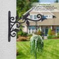 thumbnail image 3 of Outdoor Hanging Brackets Wall Hook, Iron Easy Installation Decorative Plant Hanger  for Wind Chimes, 3 of 7
