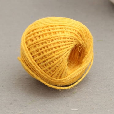 Ficelle Torsadée Multicolore de 50 m en Toile de Jute, Ruban Naturel en Toile de Jute; Corde en Fibres de Jute