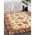 thumbnail image 2 of Ahgly Company Tapis d'Intérieur Carrés Abstraits Rouges Abstraits pour Aire, 5 Pieds Carré, 2 of 6