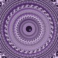 thumbnail image 1 of Ahgly Company Tapis d'Intérieur Lavables en Machine, Carrés, Transitionnels, Violet Foncé, 6' Carré, 1 of 7