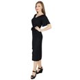 thumbnail image 3 of Bimba Womens Asymmetrical Shift Dress Mid-Calf Summer Rayon Day Dresses, 3 of 8