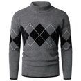 thumbnail image 2 of EGNMCR Chandails à Col Roulé pour Hommes, Col Montant, Chandail Mode à Manches Longues, Demi-Col Montant, Cadeaux pour Hommes, 2 of 8