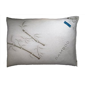 Five Diamond Collection Washable Hypoallergenic Bamboo Covered Shredded Memory Foam Queen Pillow