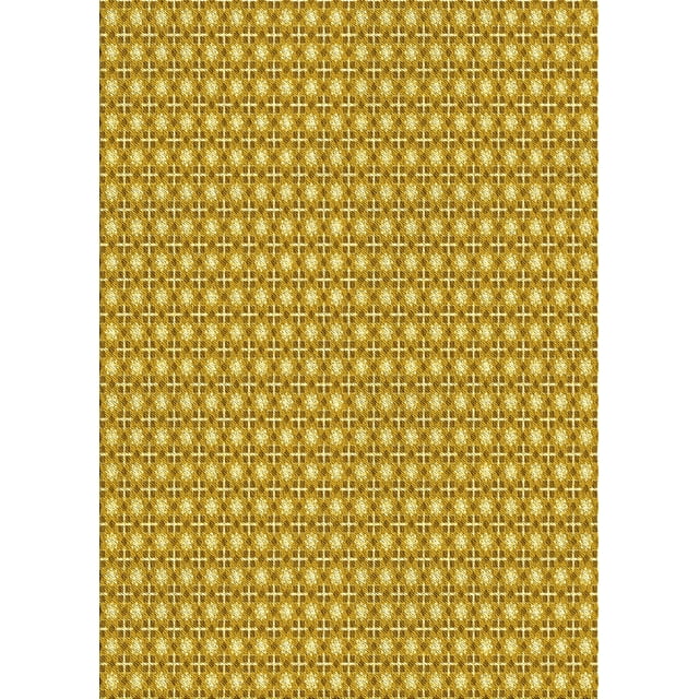 Ahgly Company Machine Washable Indoor Rectangle Transitional Bright Gold Yellow Area Rugs, 2' x 3'
