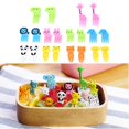 thumbnail image 1 of Baohd 10pcs Animal Fruit Fork Mini Cartoon Children Snack Cake Dessert Food Fruit Pick Toothpick Lunches Decor Random Color, 1 of 5