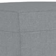 thumbnail image 3 of vidaXL Footstool Light Grey 70x55x41 cm Fabric, 3 of 4