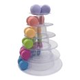 thumbnail image 2 of 6 Tier Macaron Tower Stand for Wedding Birthday Party  Plastic Display Stand for Cupcake Cake, 2 of 8