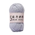 thumbnail image 2 of 5 Strands Milk Cotton Doll Crochet Diy Knitting Thread Baby Sweater Wool Ball, 2 of 6