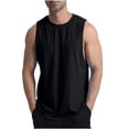 thumbnail image 1 of Timegard Workout Top for Women Crewneck Solid Color Sleeveless Basic Tee Breathable Athletic Shirts Top, 1 of 6