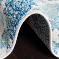 thumbnail image 5 of SAFAVIEH Madison Collection 2'3" x 18' Cream/Turquoise MAD600E Boho Chic Glam Paisley Non-Shedding Living Room Dining Entryway Foyer Hallway Runner Rug, 5 of 5