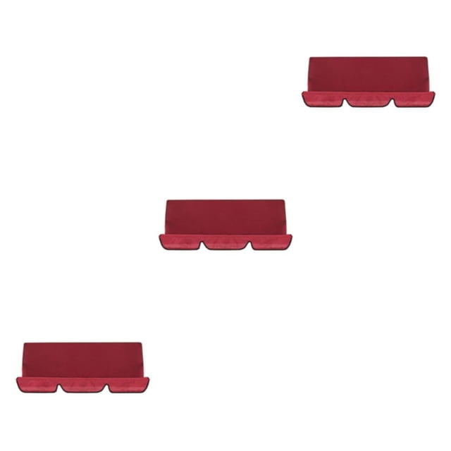 relayinert Housses de Coussin Faciles à Balancer Robustes et Durables Imperméables Housse de Balançoire Multifonctionnelle Rouge Vin 3 Pcs