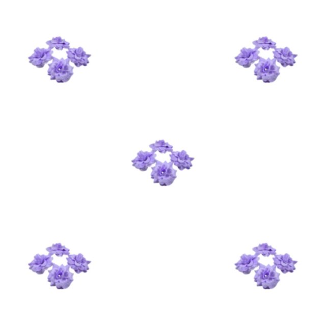 Decodeary 50pieces Low Maintenance Soft Texture Fabric For Albums And Decorations Realistic Appearance Fiber Wide Application Purple 4.5cm 5Set