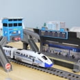 thumbnail image 3 of POINTERTECK 50pcs Simulation High Speed Rail Trains Electric Trains Harmony  Trains Model Set Overpass Piers Tunnels Carriage, 3 of 8