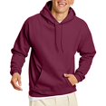 thumbnail image 2 of Hanes Mens EcoSmart Fleece Hoodie, 3XL, Maroon, 2 of 10